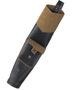 WHITE FEATHER BACK QUIVER EARTHQUAKE BROWN, AMBIDEXTER, 20-30 ARROWS