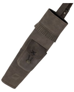WHITE FEATHER BACK QUIVER HURRICANE BROWN, AMBIDEXTROUS, 20-30 ARROWS