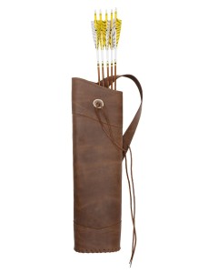 BEARPAW BACK QUIVER CRAZY HORSE, AMBIDEXTER, 58 cm (22.8"), 20-30 ARROWS