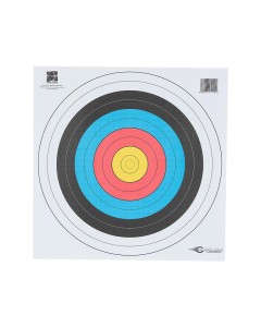 TARGET FACE WORLD ARCHERY, 10 RINGS, 40 x 40 cm, STANDARD CENTER