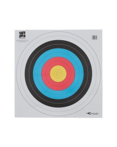 TARGET FACE WORLD ARCHERY, 10 RINGS, 60 x 60 cm, STANDARD CENTER