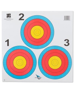 TARGET FACE WORLD ARCHERY, 5 RINGS, 3 * 20 x 20 cm, VEGAS, STANDARD CENTER