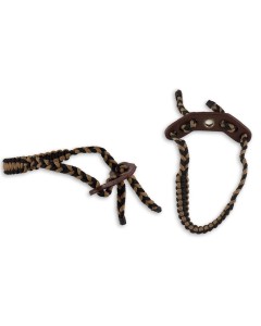 WRIST SLING MAXIMAL CAMO BRAIDED WITH LEATHER MOUNT
