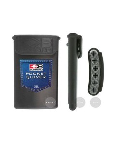 BOHNING POCKET QUIVER, 6 ARROWS