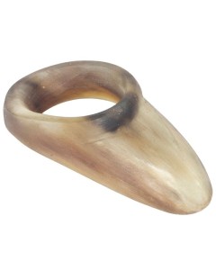 WHITE FEATHER THUMB RING