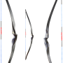 OLD MOUNTAIN LITTLE HAWK BOW, LONGBOW HYBRID, 36