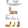 SRT 3D TARGET ROEBUCK BEDDED, GROUP 3, 73 x 50 cm