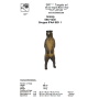 SRT 3D TARGET BEAR GRIZZLY STANDING, GROUP 1, 55 x 180 cm