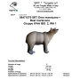 SRT 3D TARGET BEAR MARSICANO, GROUP 1, 112 x 103 cm