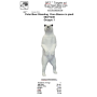 SRT 3D TARGET POLAR BEAR STANDING, GROUP 1, 55 x 180 cm