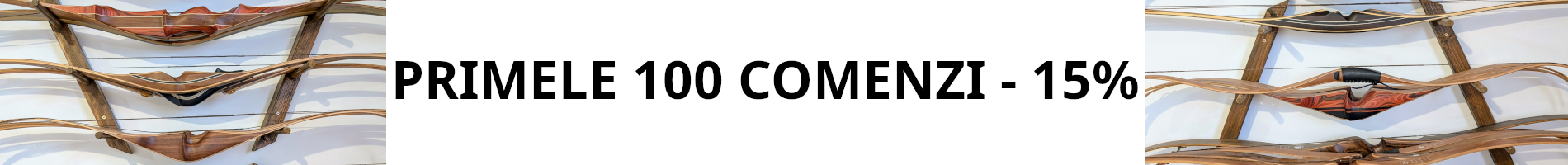 15% Reducere la toate produsele la prima comanda a fiecarui client nou inregistrat.