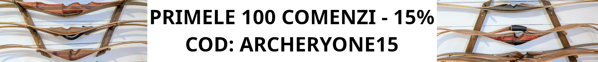 15% Reducere la toate produsele la prima comanda a fiecarui client nou inregistrat.