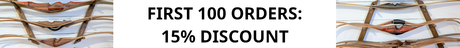 15% Discount on the first order on for every new registered client.