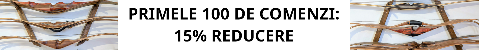 15% Reducere la toate produsele la prima comanda a fiecarui client nou inregistrat.